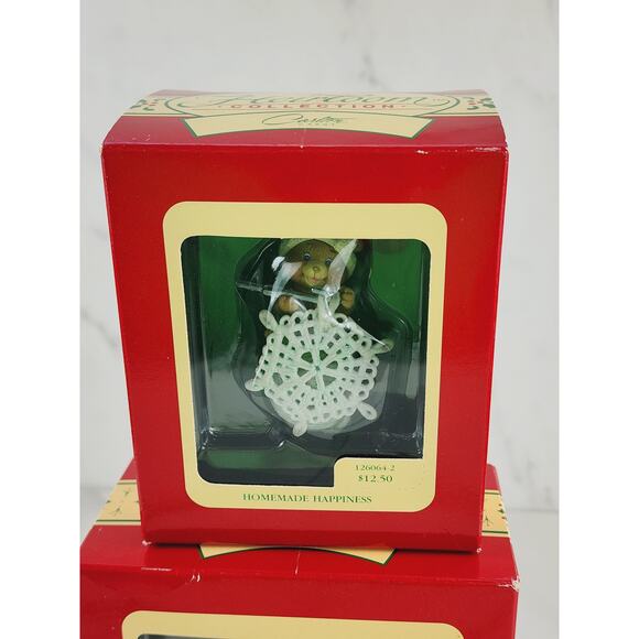 Heirloom Ornament Christmas Merry Marionettes 1992 + Homemade Happiness 1993 x2 - Picture 5 of 11